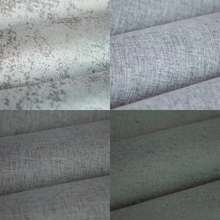 Load image into Gallery viewer, Silver Grey Pebble Grey Dark Grey Fog Grey Blackout Drapery Fabric