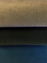 Load image into Gallery viewer, Heavy Duty Dark Sage Green Forest Green Teal Blue Upholstery Drapery Velour Fabric