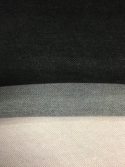 Heavy Duty Black Fog Grey Powder Grey Upholstery Drapery Fabric