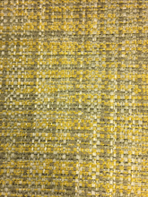Load image into Gallery viewer, Heavy Duty Yellow Green Tweed Teal Green Tweed Upholstery Fabric