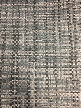 Load image into Gallery viewer, Heavy Duty Grey Blue Tweed Teal Steel Blue Tweed Upholstery Fabric