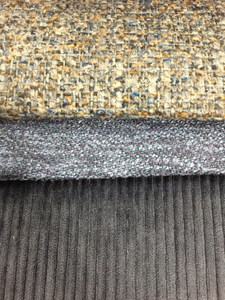 Heavy Duty Navy Brown Tweed Blue Tweed Denim Velvet Upholstery Fabric
