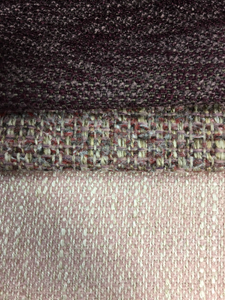 Plum Purple Tweed Purple Cream Tweed Blush Pink Tweed Upholstery Fabric