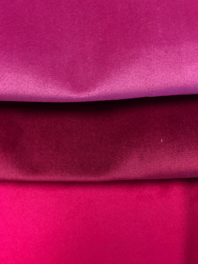 Fabric Mart Direct Hot Pink Fuchsia Cotton Velvet Fabric By The Yard, 54  inches or 137 cm width, 1 Yard Pink Velvet Fabric, Upholstery Weight  Curtain Fabric, Wholesale Fabric, Fashion Velvet Fabric 