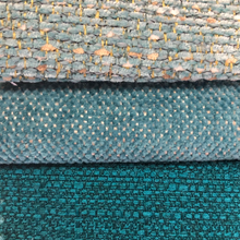 Load image into Gallery viewer, Crypton Water Stain Resistant MCM Mid Century Modern Aqua Teal Deep Teal Tweed Upholstery Fabric