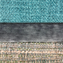Load image into Gallery viewer, Crypton Water Stain Resistant MCM Mid Century Modern Teal Dark Gray Light Gray Tweed Upholstery Fabric