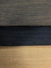 Load image into Gallery viewer, Faux Silk Denim Blue Navy Blue Lavender