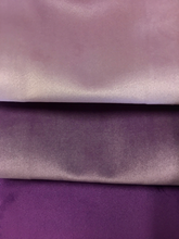 Load image into Gallery viewer, Lilac Lavender Purple Velvet Upholstery Drapery Fabric / RM Villa
