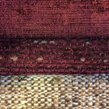 Load image into Gallery viewer, Crypton Water Stain Resistant MCM Mid Century Modern Burgundy Burgundy-Brown Off White Brown Tweed Upholstery Fabric