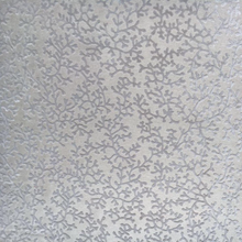 Load image into Gallery viewer, Nautical Coral Beige Charcoal Brown Cut Velvet Upholstery Fabric