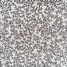 Load image into Gallery viewer, Nautical Coral Beige Charcoal Brown Cut Velvet Upholstery Fabric