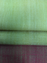 Load image into Gallery viewer, Viscose Linen Cantaloupe Wheat Magenta Taupe Upholstery Drapery Fabric