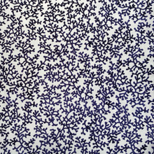 Load image into Gallery viewer, Nautical Coral Teal Rusty Red Navy Cut Velvet Upholstery Fabric