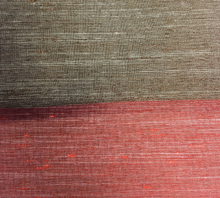 Load image into Gallery viewer, Faux Silk Sunset Beige Copper Brown Drapery Fabric