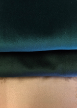 Load image into Gallery viewer, Emerald Green Forest Green Taupe Velvet Upholstery Drapery Fabric / RM Villa