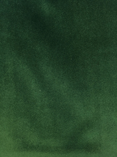 Load image into Gallery viewer, Emerald Green Forest Green Taupe Velvet Upholstery Drapery Fabric / RM Villa
