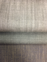 Load image into Gallery viewer, Viscose Linen Silver Mineral Grey Blue Beige Upholstery Drapery Fabric