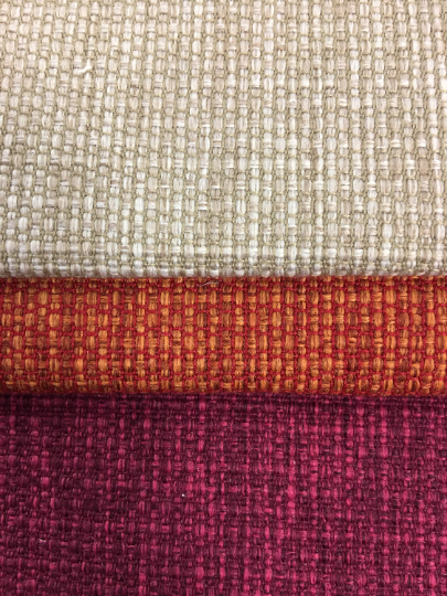 Heavy Duty Linen Beige Burnt Orange Magenta Upholstery Drapery Fabric