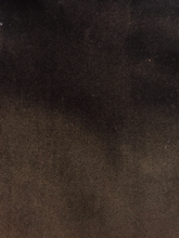 Load image into Gallery viewer, Chocolate Dark Brown Silver Grey Velvet Upholstery Drapery Fabric / RM Villa