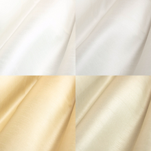 Load image into Gallery viewer, Faux Silk White Ivory Light Beige Drapery Fabric