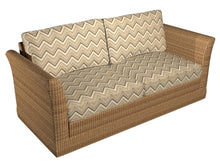 Load image into Gallery viewer, Essentials Outdoor Upholstery Drapery Сhevron Fabric / Brown Beige White