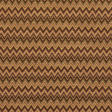 Load image into Gallery viewer, Essentials Сhevron Upholstery Fabric Brown Pink Beige / Tiki Flame