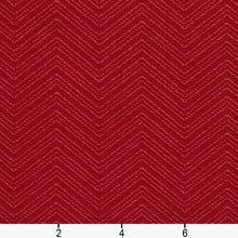 Load image into Gallery viewer, Essentials Upholstery Drapery Сhevron Fabric / Red