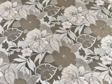Load image into Gallery viewer, Floral Taupe Silver Gray Beige Brown Neutral Botanical Upholstery Fabric