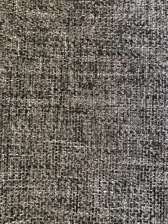 Charcoal Gray Mid Century Upholstery Fabric / Dandy