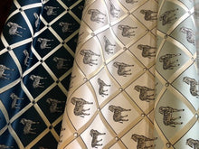 Load image into Gallery viewer, Zebra Animal Pattern Geometric Upholstery Drapery Fabric Beige Aqua Navy Blue / La&#39;France