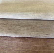 Load image into Gallery viewer, Silk Dupioni Textured Semi Sheer Beige/Gold Lavender Purple/Taupe Drapery Fabric FB-SSD
