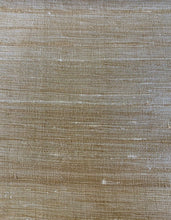 Load image into Gallery viewer, Silk Dupioni Textured Semi Sheer Rusty Brown/Gold Beige Drapery Fabric FB-SSD