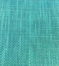Load image into Gallery viewer, Water &amp; Stain Resistant Turquoise Blue French Blue Antique Aqua MCM Upholstery Drapery Fabric