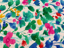 Load image into Gallery viewer, Covington Marine Multi Floral Red Green Royal Blue Magenta White Yellow Cotton Upholstery Fabric