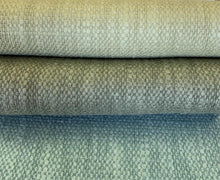 Load image into Gallery viewer, Water &amp; Stain Resistant Olive Green Seafoam Aqua Turquoise French Blue MCM Upholstery Drapery Fabric FB