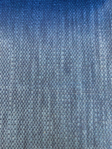 Water & Stain Resistant French Blue Denim Navy MCM Upholstery Drapery Fabric