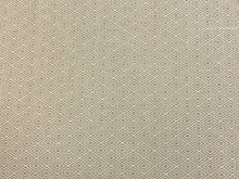 Load image into Gallery viewer, Designer Wheat Beige Geometric Diamond Water &amp; Stain Resistant Upholstery Fabric