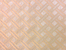 Load image into Gallery viewer, Designer Cream Geometric Chenille Upholstery Fabric