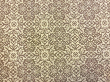 Load image into Gallery viewer, Designer Grey Taupe Medallion Wheel Water &amp; Stain Resistant Upholstery Fabric