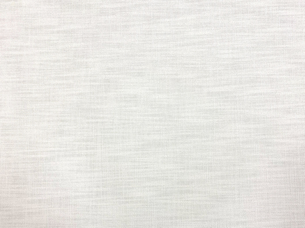 Designer White Linen Water & Stain Resistant Upholstery Fabric