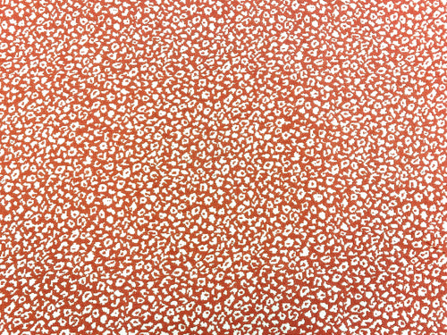 Kate Spade Designer Coral Cream Cheetah Woven Reversible Upholstery Fabric
