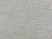Load image into Gallery viewer, Designer Aqua Blue Off White MCM Water &amp; Stain Resistant Tweed Upholstery Fabric