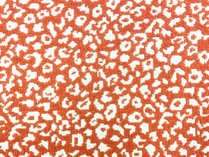 Kate Spade Designer Coral Cream Cheetah Woven Reversible Upholstery Fabric