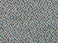 Load image into Gallery viewer, Designer Grey Navy Blue Turquoise White MCM Tweed Upholstery Fabric