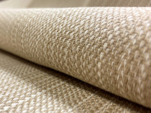 Load image into Gallery viewer, Designer Beige Cream Stripe Upholstery Drapery Fabric
