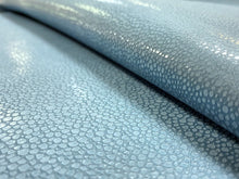 Load image into Gallery viewer, Designer Heavy Duty Aqua Blue Shagreen Faux Leather Upholstery Vinyl
