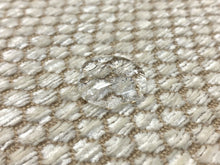 Load image into Gallery viewer, Designer Beige Cream Nubby Geometric Chenille Water Resistant Upholstery Fabric