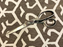Load image into Gallery viewer, Designer Off-White Abstract Taupe Tribal Chenille Water &amp; Stain Resistant Upholstery Fabric