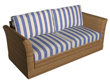 Load image into Gallery viewer, Essentials Outdoor Denim Blue Stripe Upholstery Fabric