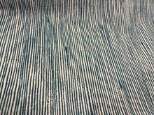 Load image into Gallery viewer, Kelly Wreastler Groundworks Fabric Vertex Pacific Outdoor Stripe Beige Navy Blue Fabric